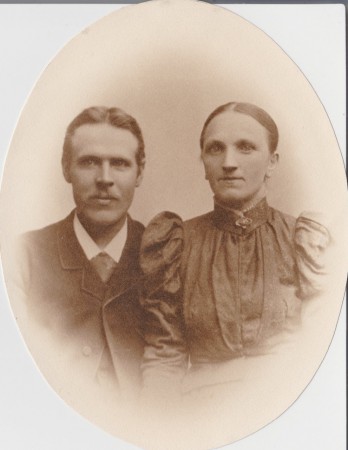 Farfar och farmor - Magnus och Vilhelmina Johanna född Blad
